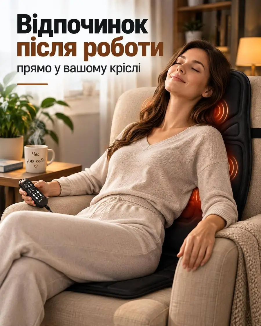 Відпочинок після роботи прямо у вашому кріслі